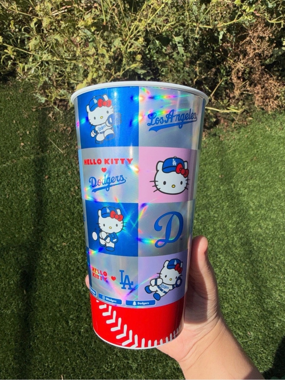 Hello Kitty x Los Angeles Dodgers Limited Edition Large Plastic Cup